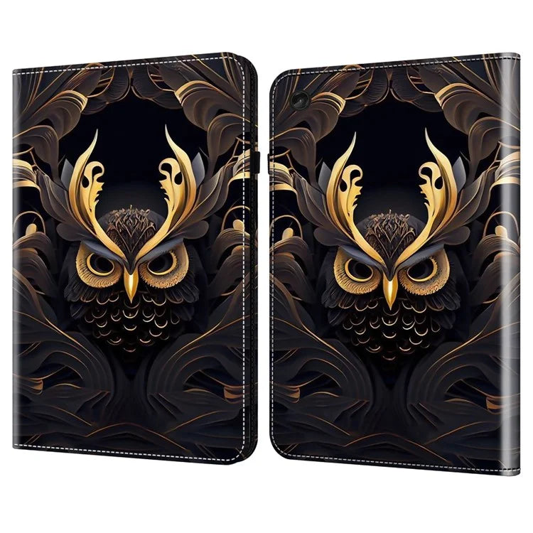 For Lenovo Tab M10 Plus (3rd Gen) Case Card Holder Pattern Printing Leather Tablet Cover