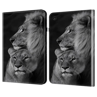 For Lenovo Tab M10 Plus (3rd Gen) Case Card Holder Pattern Printing Leather Tablet Cover