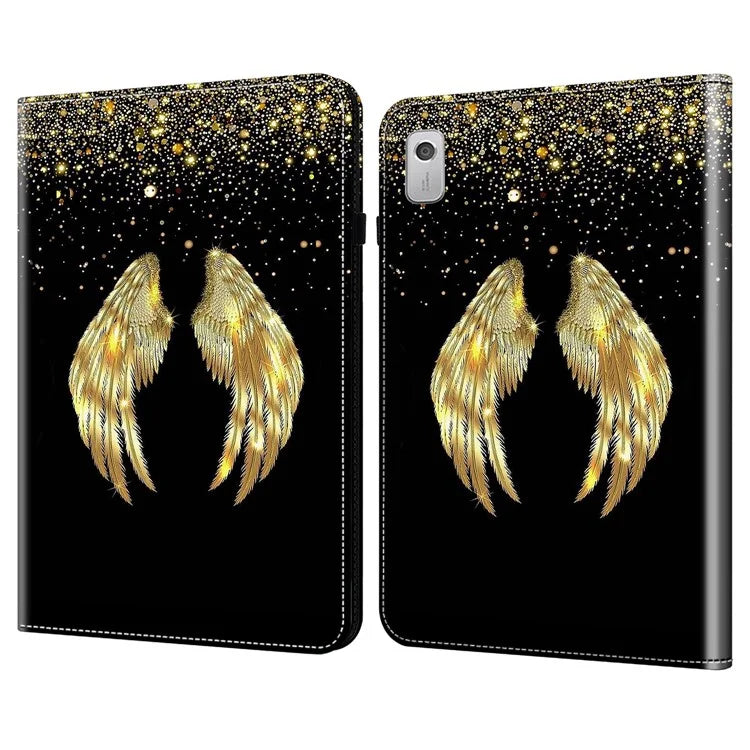 For Lenovo Tab M9 Shockproof Case Pattern Print Leather Tablet Cover with Stand