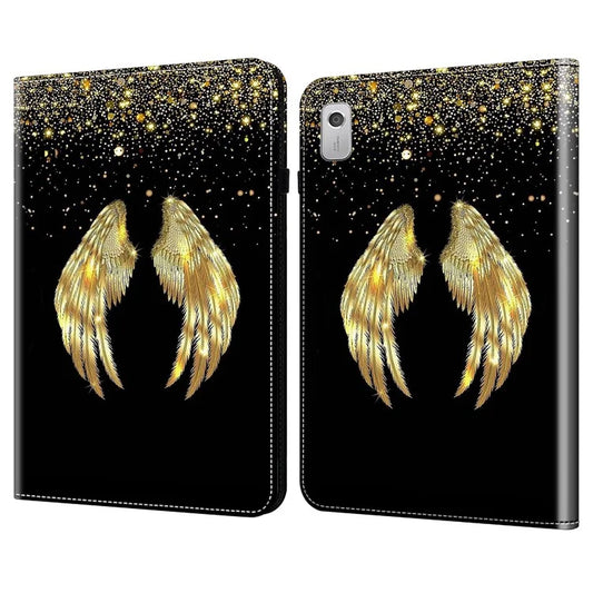 For Lenovo Tab M9 Shockproof Case Pattern Print Leather Tablet Cover with Stand