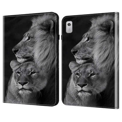 For Lenovo Tab M9 Shockproof Case Pattern Print Leather Tablet Cover with Stand