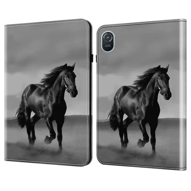 For Honor Pad 8 Stand Case Pattern Print Leather Tablet Cover with Card Slots