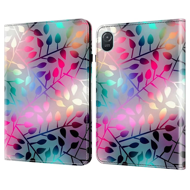 For Honor Pad 8 Stand Case Pattern Print Leather Tablet Cover with Card Slots