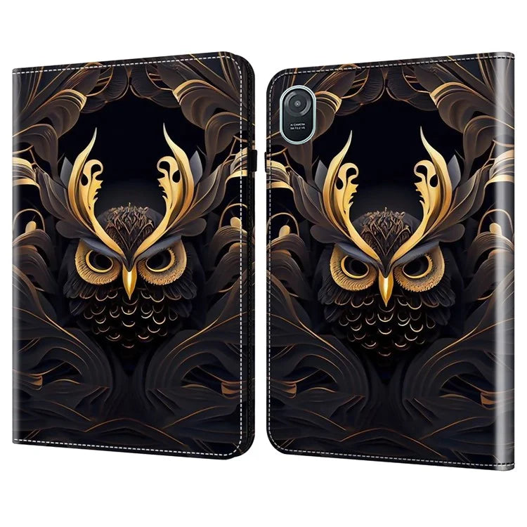 For Honor Pad 8 Stand Case Pattern Print Leather Tablet Cover with Card Slots