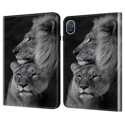 For Honor Pad 8 Stand Case Pattern Print Leather Tablet Cover with Card Slots