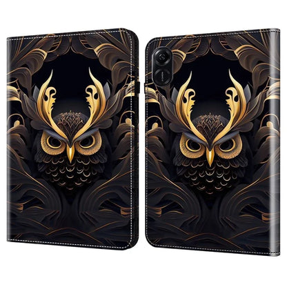 For Honor Pad X9 Case with Handstrap Pattern PU Leather Stand Tablet Cover