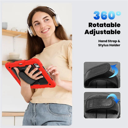 For iPad Pro 11 (2024) Case PC+Silicone Tablet Cover with Screen Protector Pencil Holder