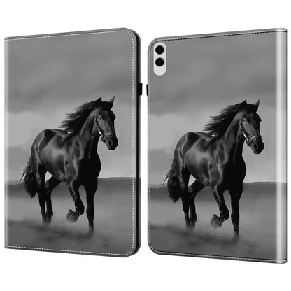 For Samsung Galaxy Tab S9 Ultra Case PU Leather Card Slots Tablet Cover Pattern Print
