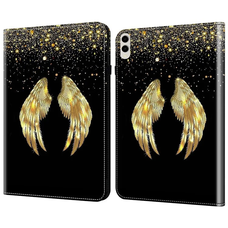 For Samsung Galaxy Tab S9 Ultra Case PU Leather Card Slots Tablet Cover Pattern Print