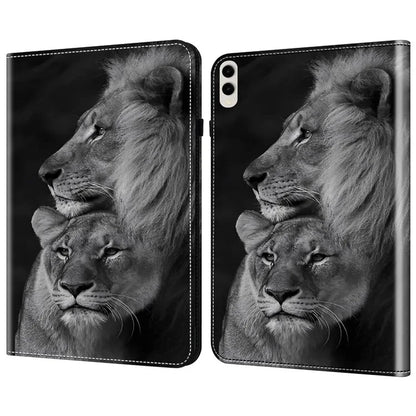 For Samsung Galaxy Tab S9 Ultra Case PU Leather Card Slots Tablet Cover Pattern Print