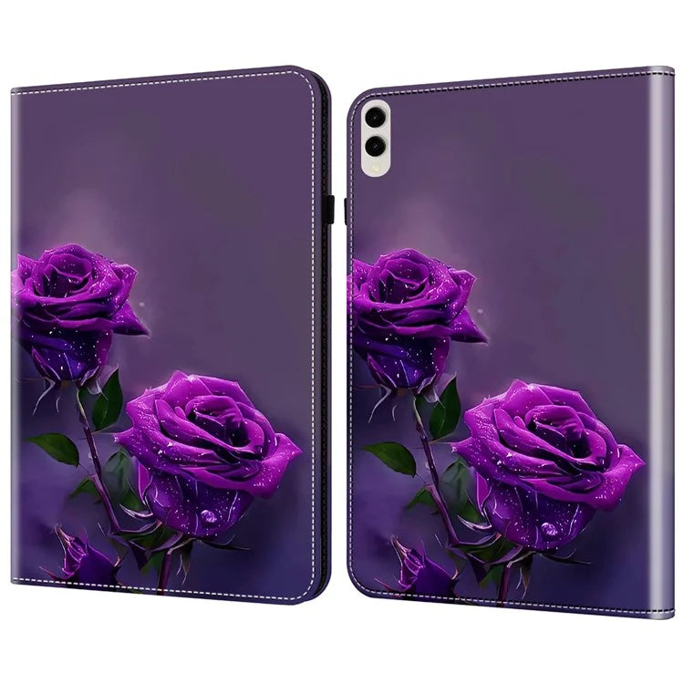 For Samsung Galaxy Tab S9 Ultra Case PU Leather Card Slots Tablet Cover Pattern Print