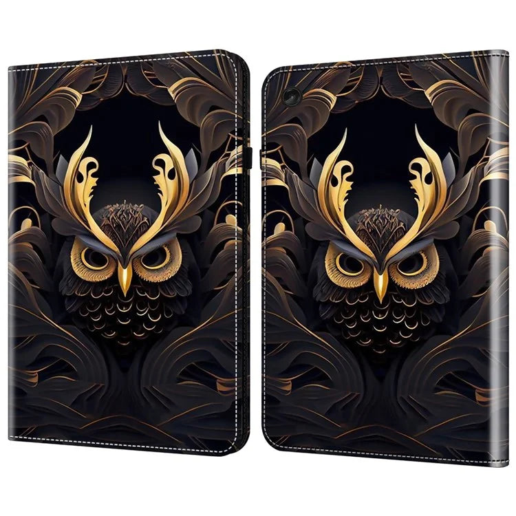 For Lenovo Tab M10 (Gen 3) Case Pattern Printing Card Slots Leather Tablet Cover