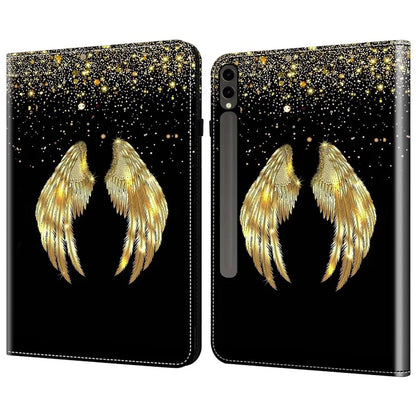 For Samsung Galaxy Tab S9+ / S9 FE+ Case Pattern Printing PU Leather Tablet Cover with Stand Function