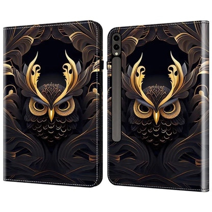For Samsung Galaxy Tab S9+ / S9 FE+ Case Pattern Printing PU Leather Tablet Cover with Stand Function