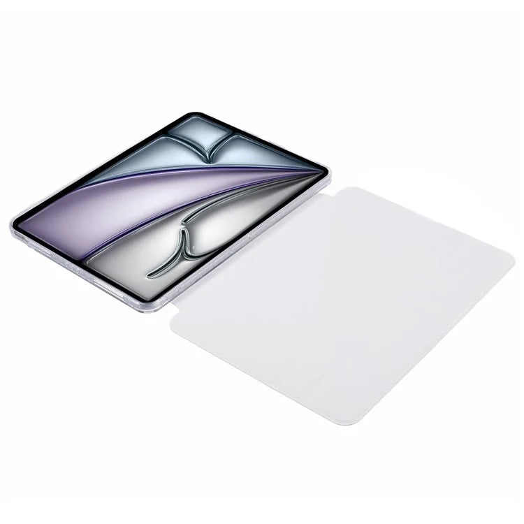For iPad Air 13 (2024) Protective Case PU Leather+TPU+Acrylic Magnetic Detachable Tablet Cover