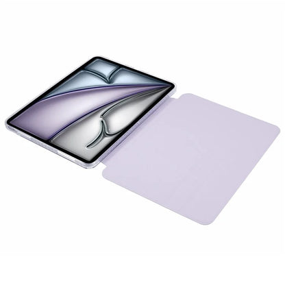 For iPad Air 13 (2024) Protective Case PU Leather+TPU+Acrylic Magnetic Detachable Tablet Cover