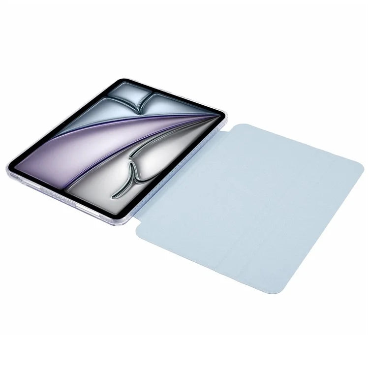 For iPad Air 13 (2024) Protective Case PU Leather+TPU+Acrylic Magnetic Detachable Tablet Cover