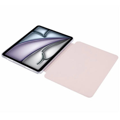 For iPad Air 13 (2024) Protective Case PU Leather+TPU+Acrylic Magnetic Detachable Tablet Cover