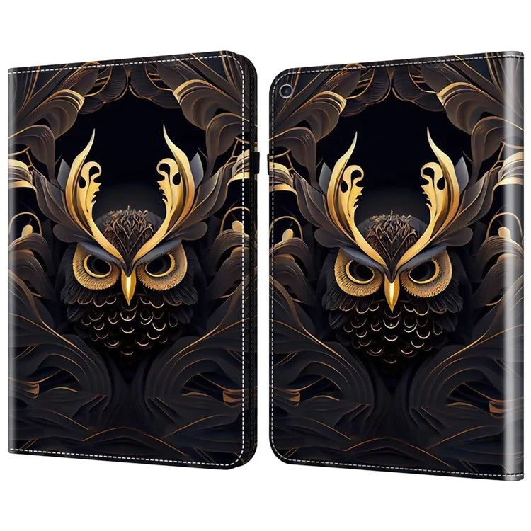 For iPad 10.2 (2019) / (2020) / (2021) Case Pattern Leather Tablet Cover with Card Slots