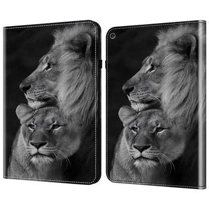 For iPad 10.2 (2019) / (2020) / (2021) Case Pattern Leather Tablet Cover with Card Slots