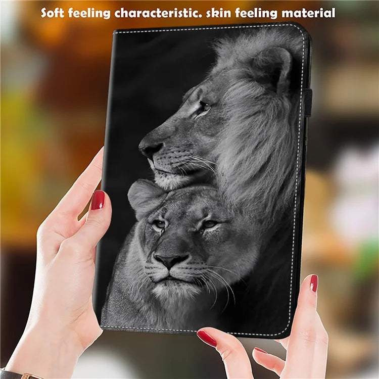 For Samsung Galaxy Tab A8 10.5 (2021) / (2022) Case Flip Stand Leather Tablet Cover Pattern Printed