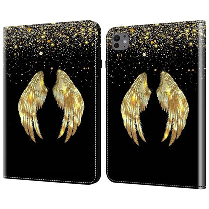 For iPad Pro 13 (2024) Stand Case Pattern Printed Leather Tablet Flip Cover