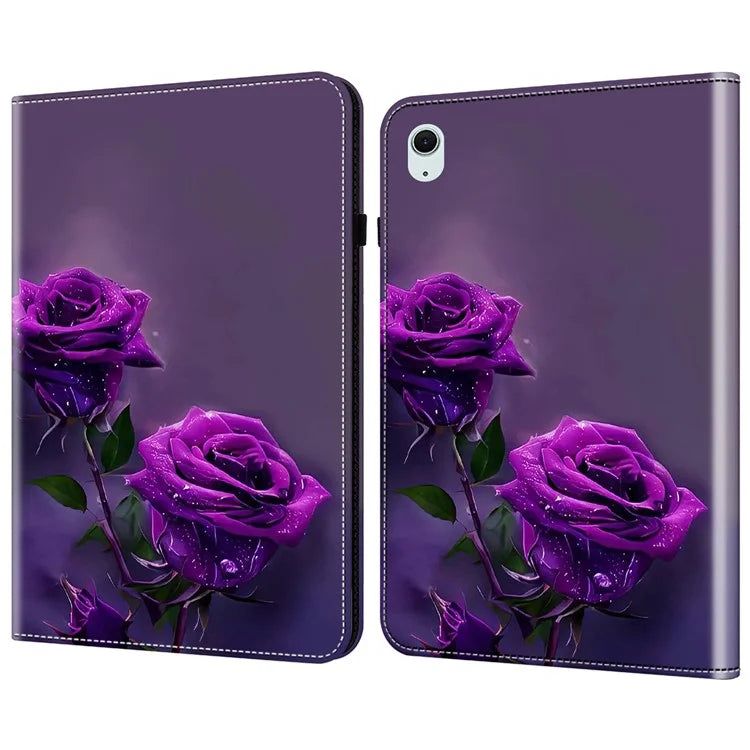 For iPad 10.9 (2022) Leather Case Pretty Folio Stand Protective Tablet Cover