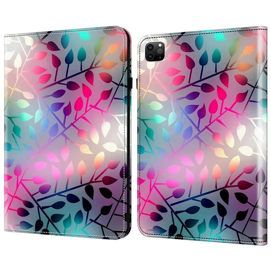 For iPad Pro 12.9 (2020) / (2021) / (2022) / iPad Air 13 (2024) Case Pattern PU Leather Stand Cover with Cards Slots