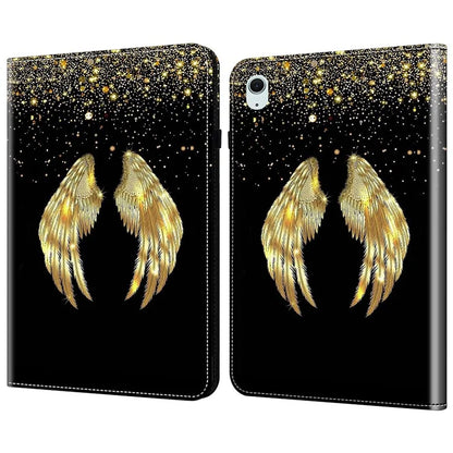 For iPad Air (2020) / (2022) / Air 11 (2024) Leather Case Shockproof Tablet Cover with Stand, Pattern Print