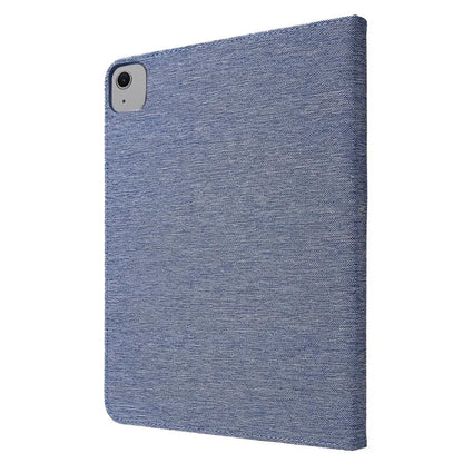 For iPad Air 11 (2024) Case Card Holder Pen Slot Leather Tablet Cover Cloth Texture