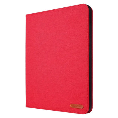 For iPad Air 11 (2024) Case Card Holder Pen Slot Leather Tablet Cover Cloth Texture