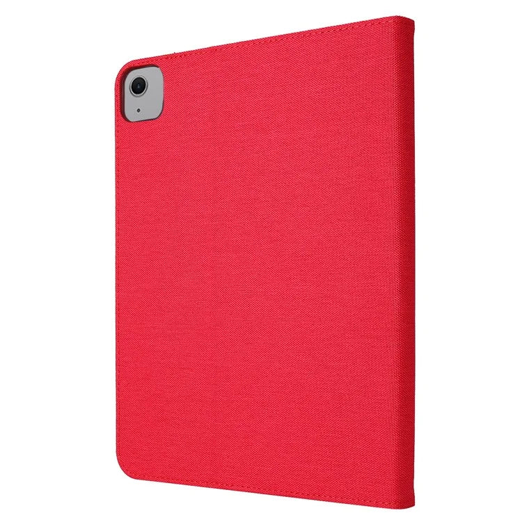 For iPad Air 11 (2024) Case Card Holder Pen Slot Leather Tablet Cover Cloth Texture