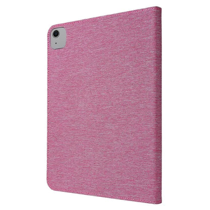 For iPad Air 11 (2024) Case Card Holder Pen Slot Leather Tablet Cover Cloth Texture