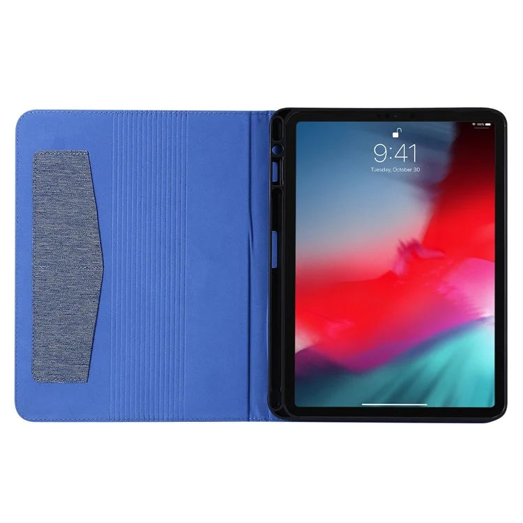 For iPad Air 13 (2024) Case Card Slots Stand Leather Tablet Cover with Pen Holder
