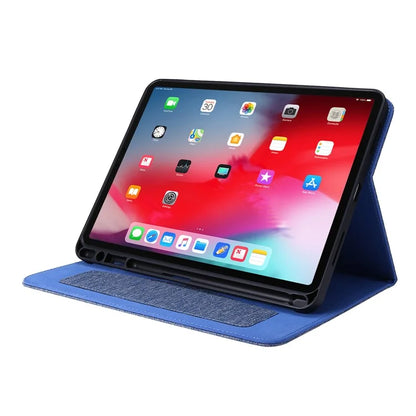 For iPad Air 13 (2024) Case Card Slots Stand Leather Tablet Cover with Pen Holder