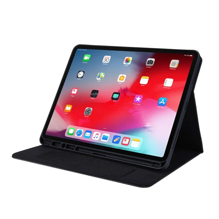 For iPad Air 13 (2024) Case Card Slots Stand Leather Tablet Cover with Pen Holder