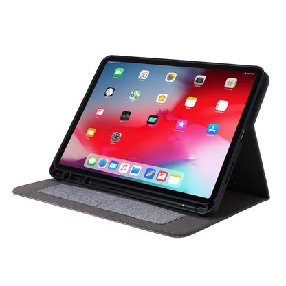 For iPad Air 13 (2024) Case Card Slots Stand Leather Tablet Cover with Pen Holder
