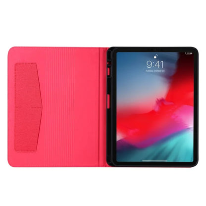 For iPad Air 13 (2024) Case Card Slots Stand Leather Tablet Cover with Pen Holder
