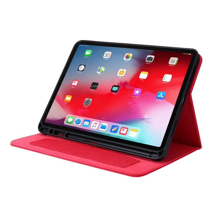 For iPad Air 13 (2024) Case Card Slots Stand Leather Tablet Cover with Pen Holder
