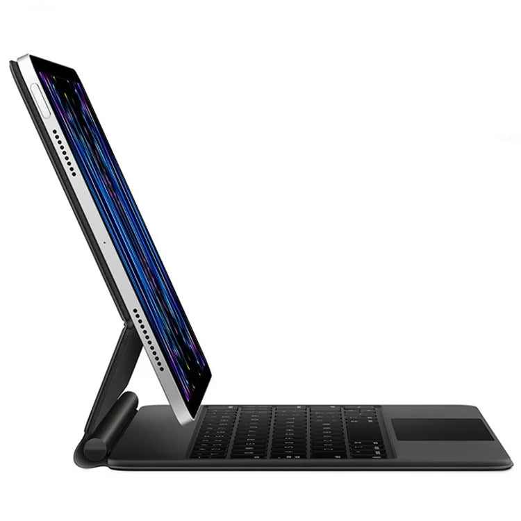 For iPad Pro 11 (2024) Leather Tablet Case with Magnetic Bluetooth Keyboard