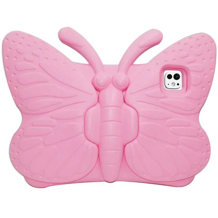 For iPad Pro 11 (2024) Case Butterfly Style Support Kickstand EVA Tablet Cover