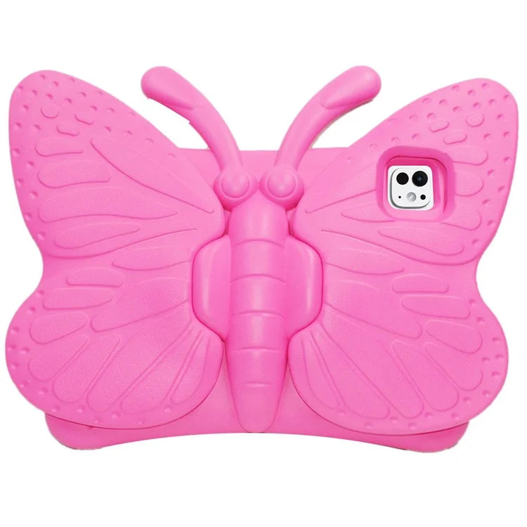 For iPad Pro 11 (2024) Case Butterfly Style Support Kickstand EVA Tablet Cover