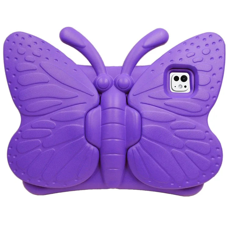 For iPad Pro 11 (2024) Case Butterfly Style Support Kickstand EVA Tablet Cover