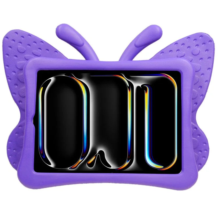 For iPad Pro 11 (2024) Case Butterfly Style Support Kickstand EVA Tablet Cover