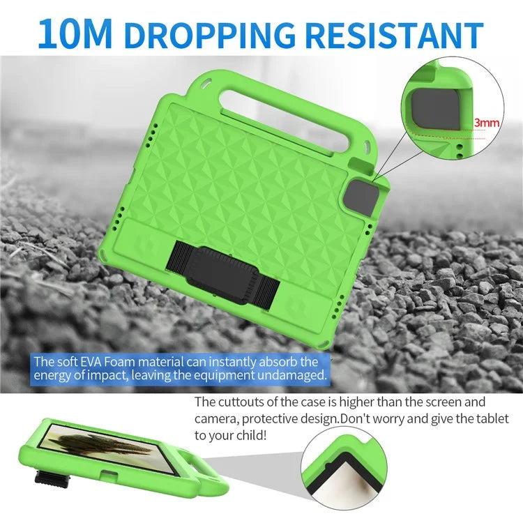 For iPad Pro 11 (2024) Case Protective EVA Tablet Cover with Kickstand, Strap