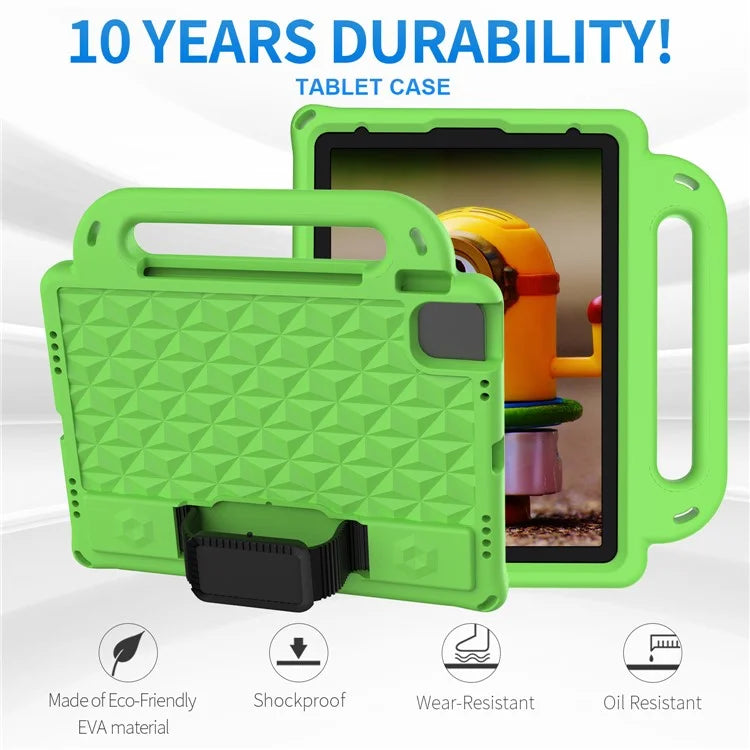 For iPad Pro 11 (2024) Case Protective EVA Tablet Cover with Kickstand, Strap