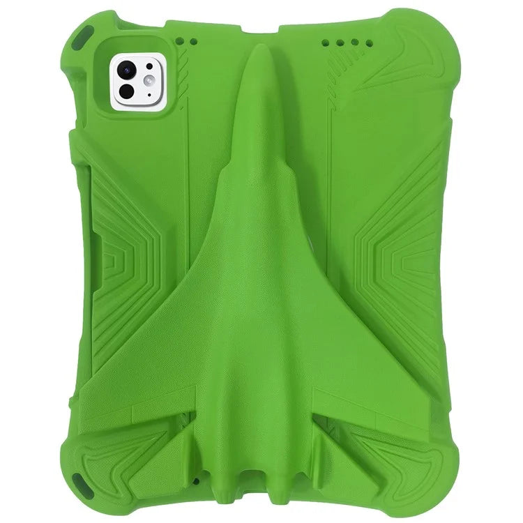 For iPad Pro 11 (2024) Case Airplane Style Kickstand EVA Tablet Cover