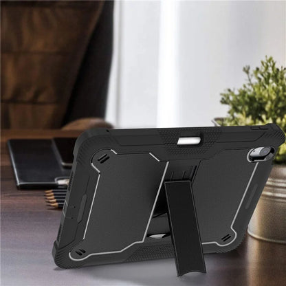 For iPad Air 11 (2024) Case Silicone + PC Tablet Cover with Stable Kickstand