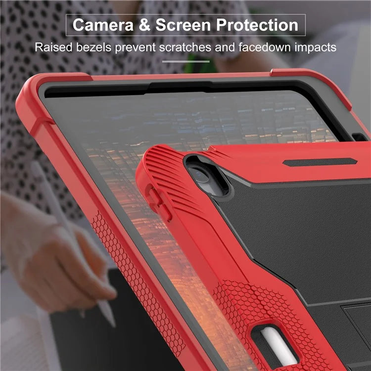 For iPad Air 13 (2024) Case Kickstand Silicone + PC Tablet Cover High-Impact Shockproof