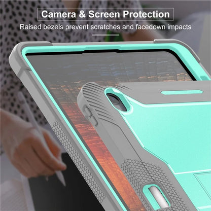 For iPad Air 13 (2024) Case Kickstand Silicone + PC Tablet Cover High-Impact Shockproof